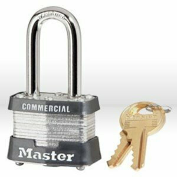 Master Lock Padlock, Style: Laminated steel body, Size: 1-9/16in. , Material: Steel, Color: Silver, Keyed Alike 3KALF-3727